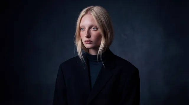 Studio portrait.